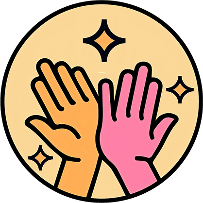 high five